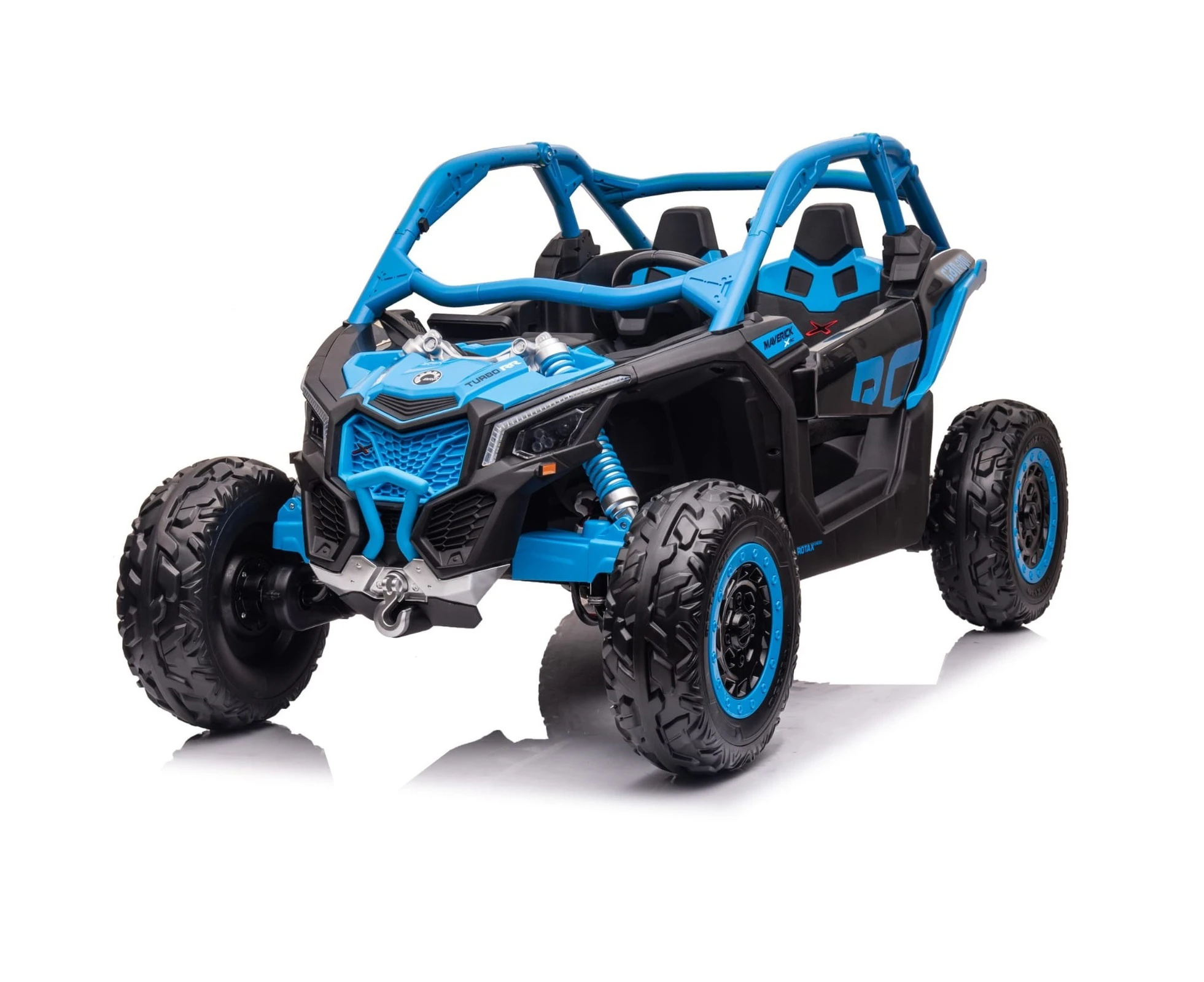 24V Licenced 4x4 Can-Am RC Kids ride on car, UTV by Little Riders Australia - Blue