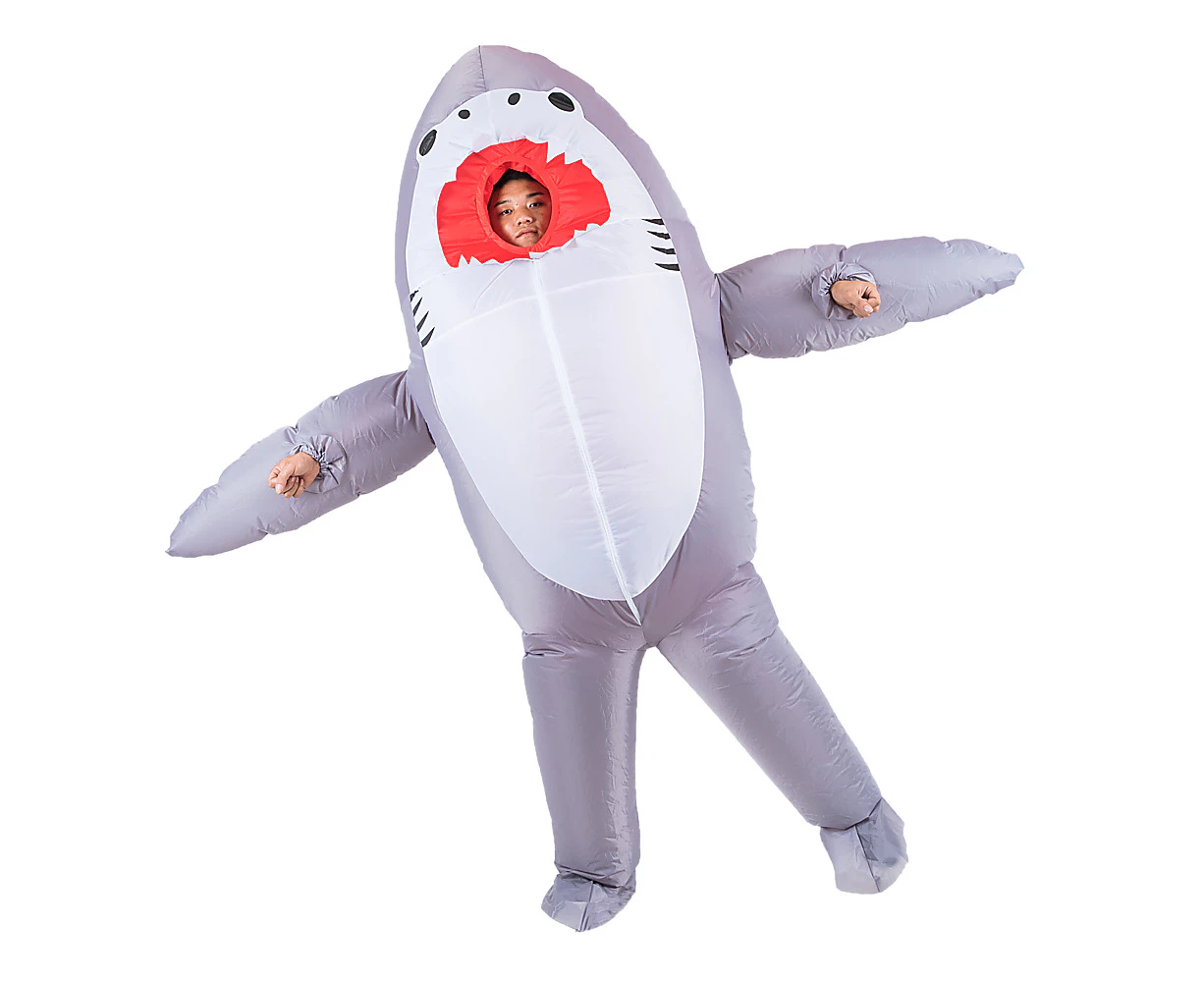 Shark Fancy Dress Fan Inflatable Costume Suit