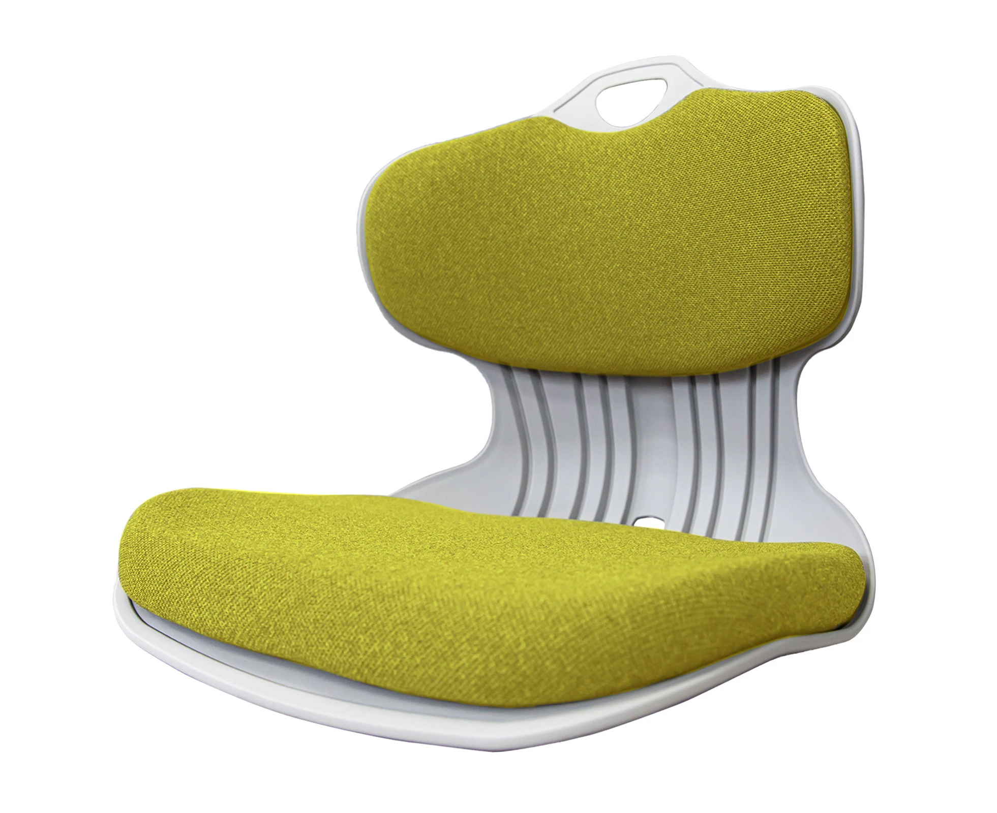 Lime Slender Chair Posture Correction Seat Floor Lounge Stackable by Samgong