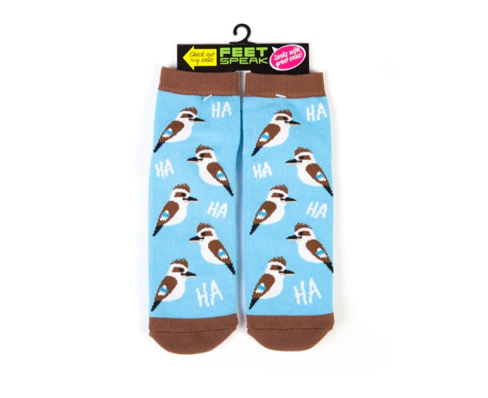 Kookaburra Feet Speak Socks