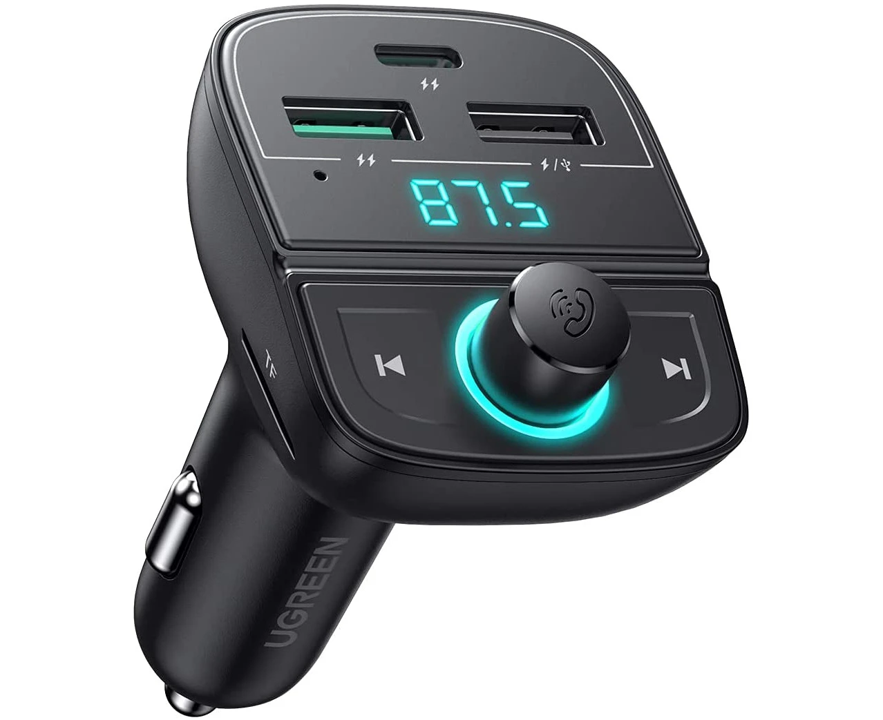 UGREEN 80910 Car Bluetooth 5.0 FM Transmitter