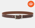 Tommy Hilfiger Men's Casual Leather Belt - Brown