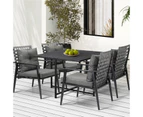 Livsip 5PCS Outdoor Dining Set Patio Furniture Setting Garden Table and Rattan Chairs