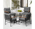 Livsip Outdoor Dining Set Patio Furniture 5PCS Garden Lounge Setting