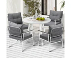 Livsip Outdoor Dining Setting Patio Furniture Set 4 Seater Round Table Chair