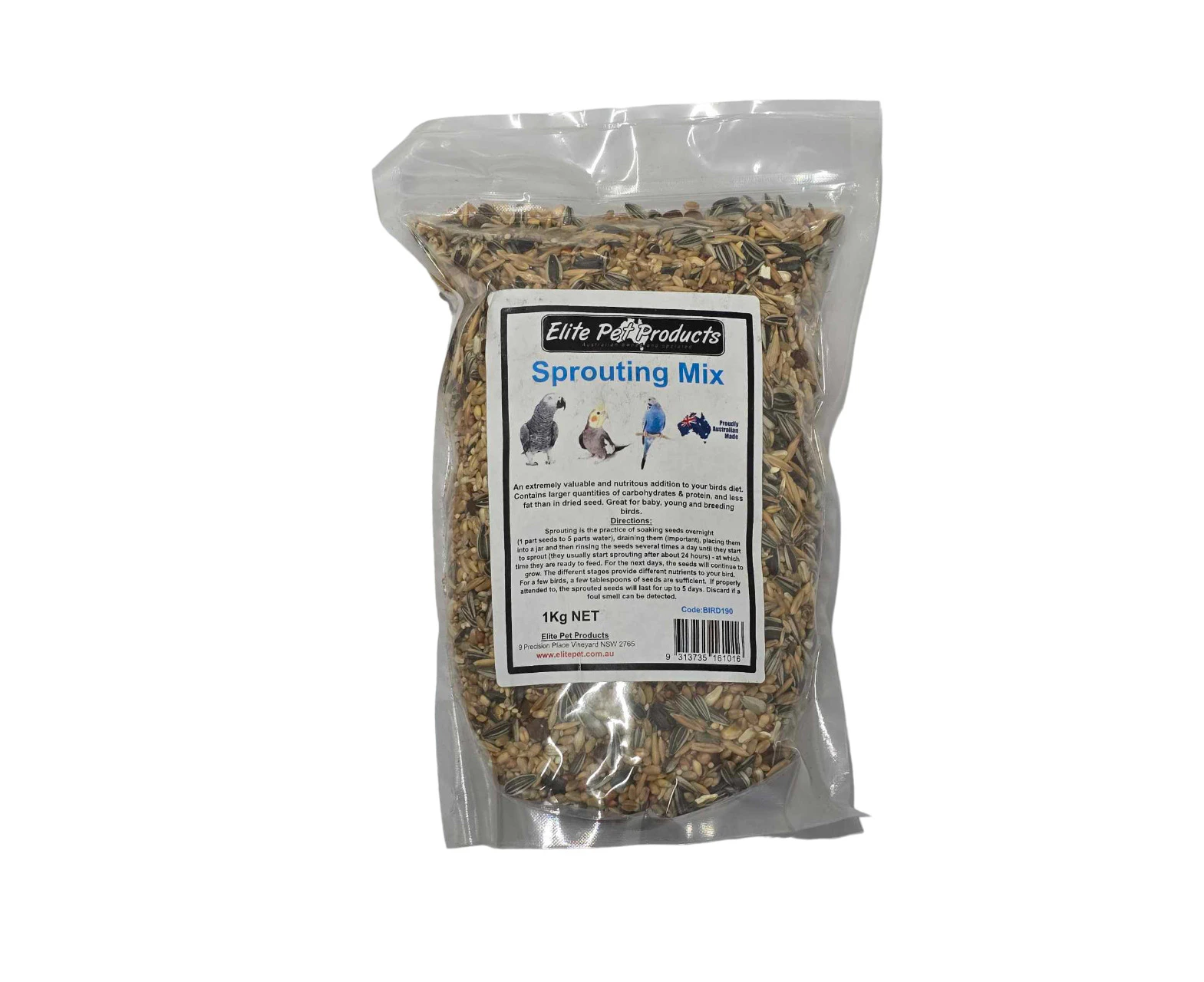 Elite Pet Bird Sprouting Mix 1kg