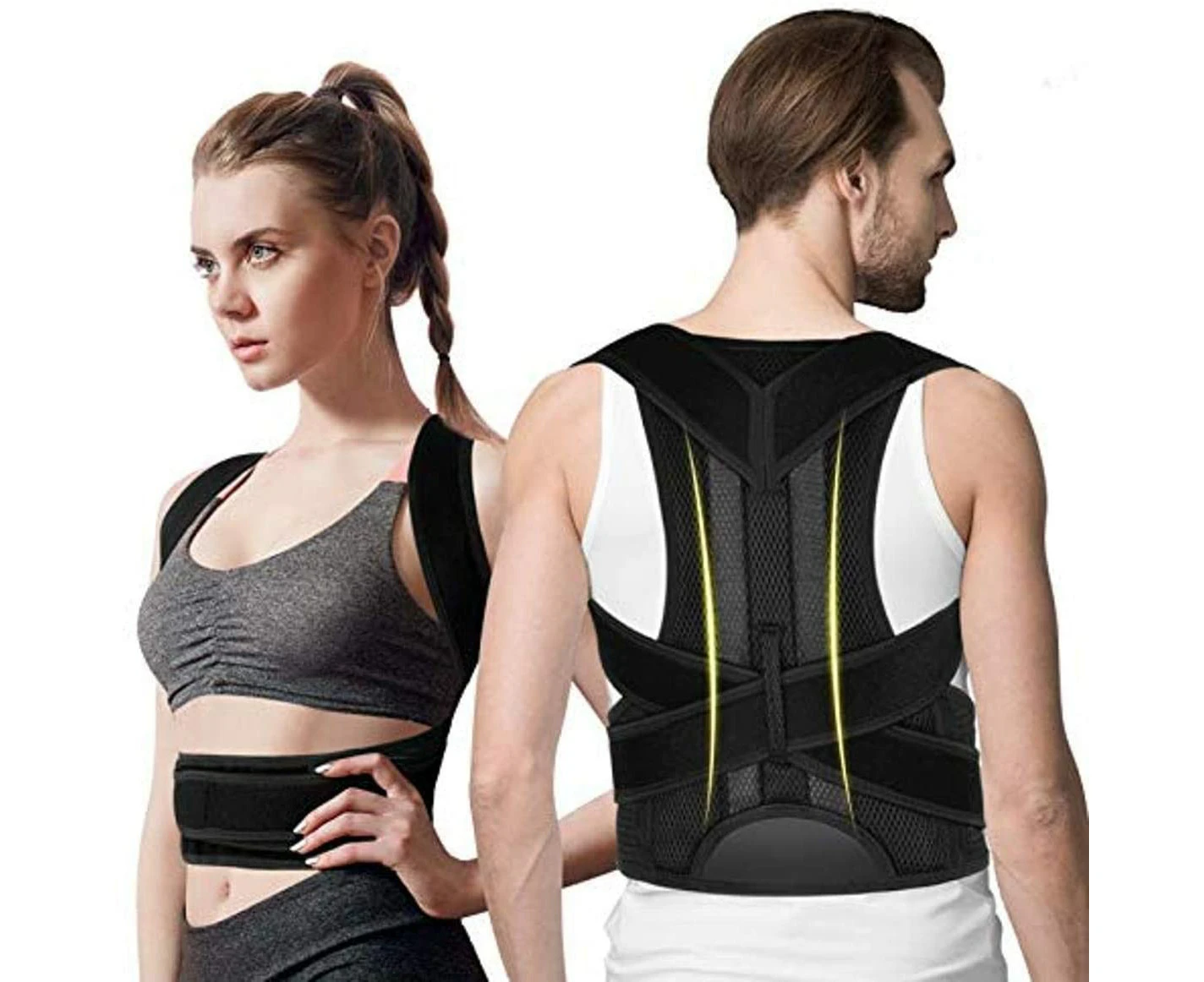 Back Posture Corrector For Women & Men With Spine Back Support,Breathable,Adjustable Upper And Middle Back Brace For Posture Improves And Back Straightener