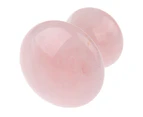 1Pc Natural Rose Quartz Facial Jade Gua Sha Stone Mushroom Face Massager Pink