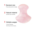 1Pc Natural Rose Quartz Facial Jade Gua Sha Stone Mushroom Face Massager Pink