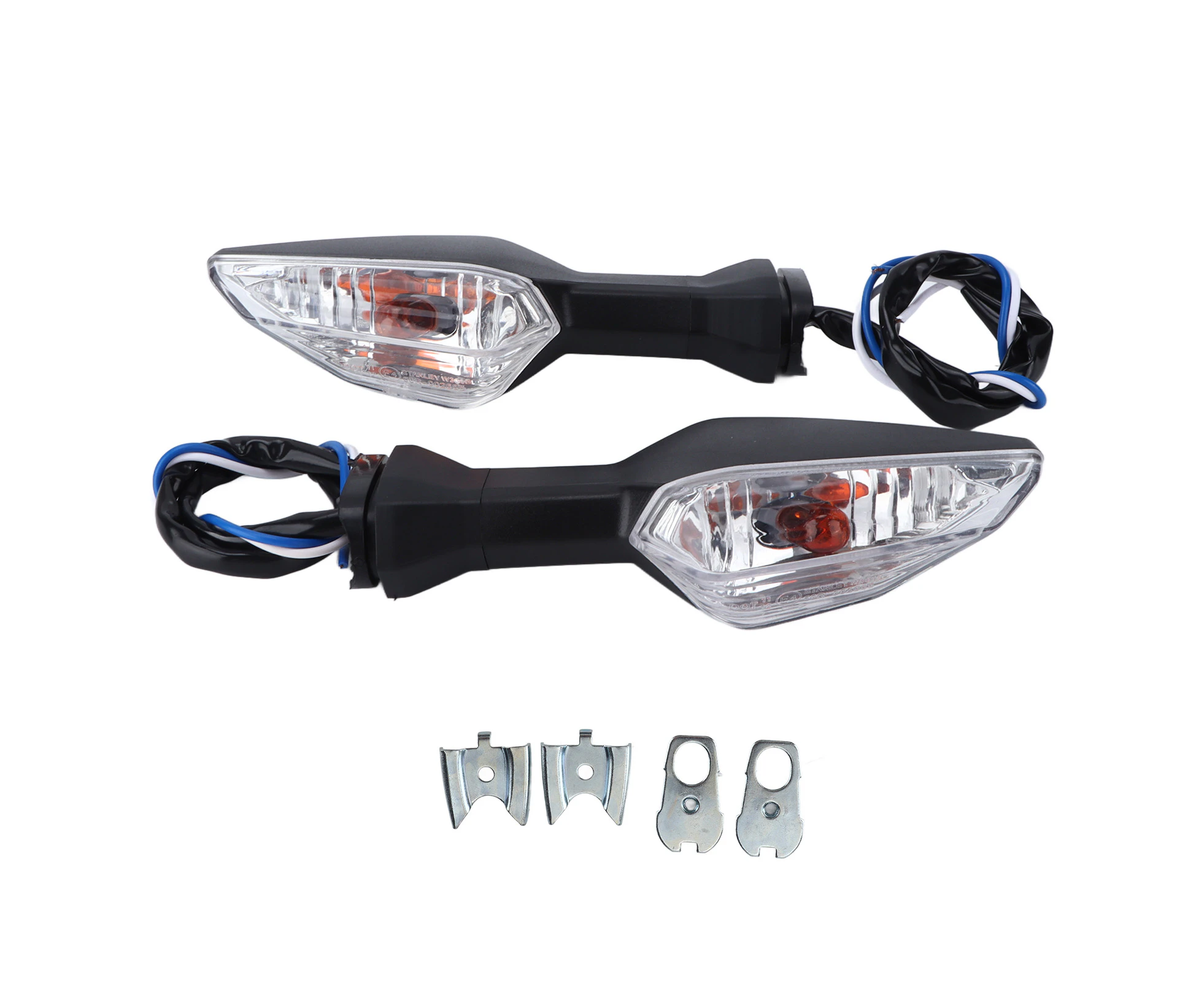 Motorcycle Turn Signal Indicator Yellow Light Replacement for NINJA 250 300 400 650 1000 2018?2020 12VTransparent