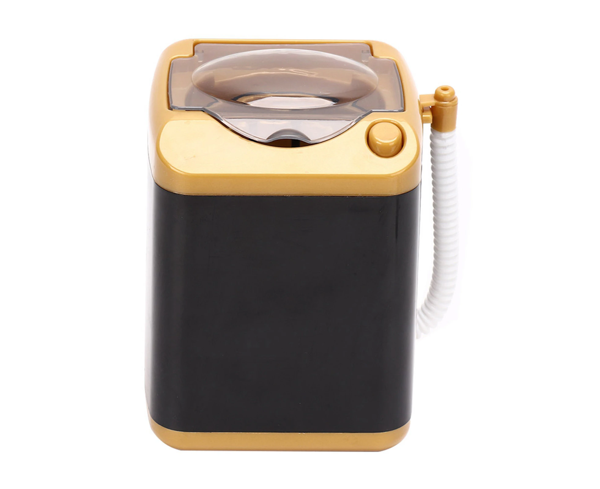 Electric Mini Washing Machine Cosmetic Tool Cleansing Machine Children Toy Gift (Gold)