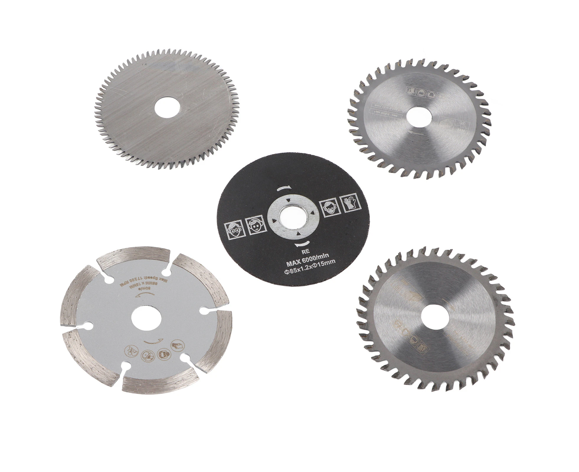 5Pcs 85Mm Inner Diameter 15Mm Mini Carbide Circular Saw Blade For Cutting Tool