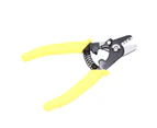 Wire Stripper Three Holes Accurate Quick Effort Saving Nonslip Ergonomic Handle Safety Lock Fiber Stripper