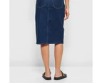 Target Split Front Denim Pencil Skirt