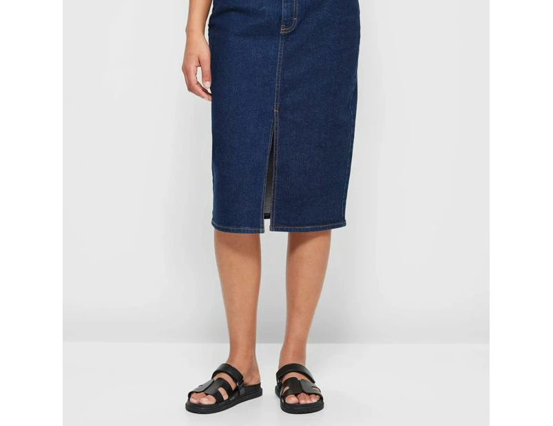 Target Split Front Denim Pencil Skirt