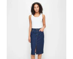 Target Split Front Denim Pencil Skirt