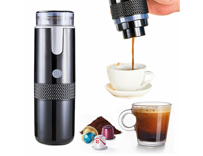 Portable Electric Drip Coffee Maker Cordless Automatic Coffee Machine for K Cup Capsule Pods and Ground Coffee Catch