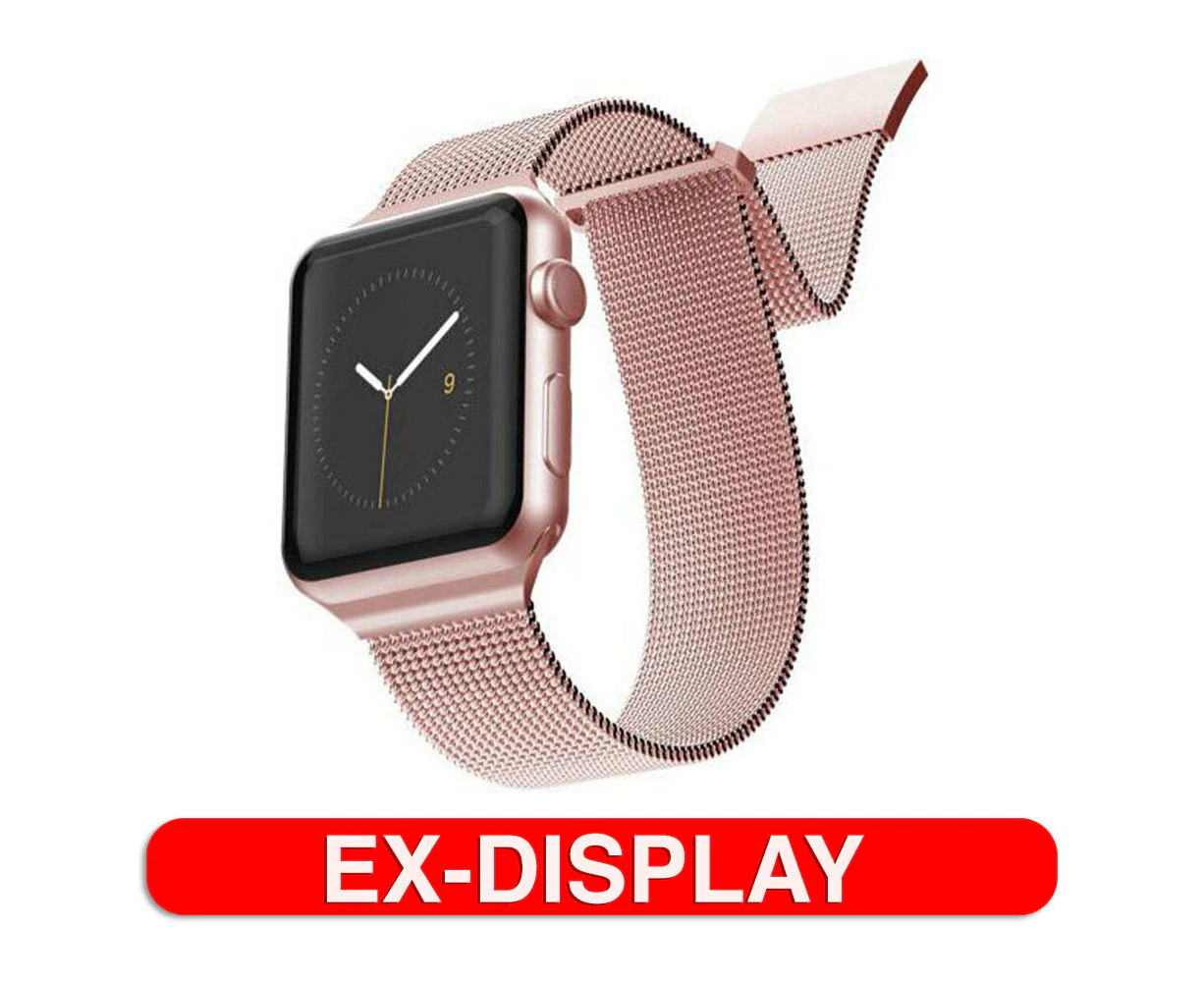 X-Doria Mesh Wrist Band Strap For 44mm-42mm Apple iWatch Stainless Steel RSGD - Refurbished Grade A