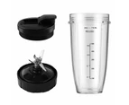 2Pcs Blender Cups Set Replacement for Ninja Blender with To-Go Lids and 7 Fins Extractor Blade