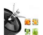 2Pcs Blender Cups Set Replacement for Ninja Blender with To-Go Lids and 7 Fins Extractor Blade