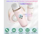 Mini Karaoke Machine, Karaoke Machine， Cute Karaoke with Microphone Set, Portable Bluetooth Speaker with Microphone, Retro Handheld