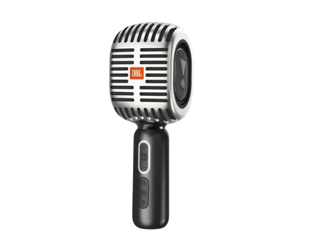 JBL KMC600 Bluetooth Wireless Karaoke Microphone Silver