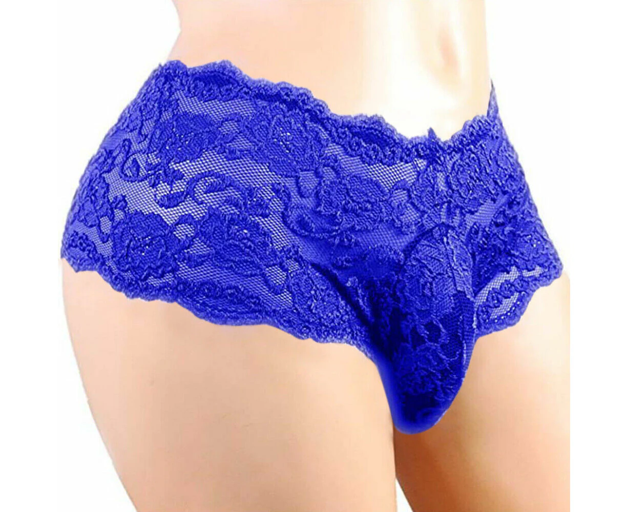 Men Lace Underwear Sexy Sissy Lingerie Briefs Pants Underpants Panties Nightwear