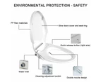 Non Electric Bidet Toilet Seat D Cover Bathroom Dual Nozzle Spray Water Wash