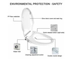 Non Electric Bidet Toilet Seat O Cover Bathroom Dual Nozzle Spray Water Wash