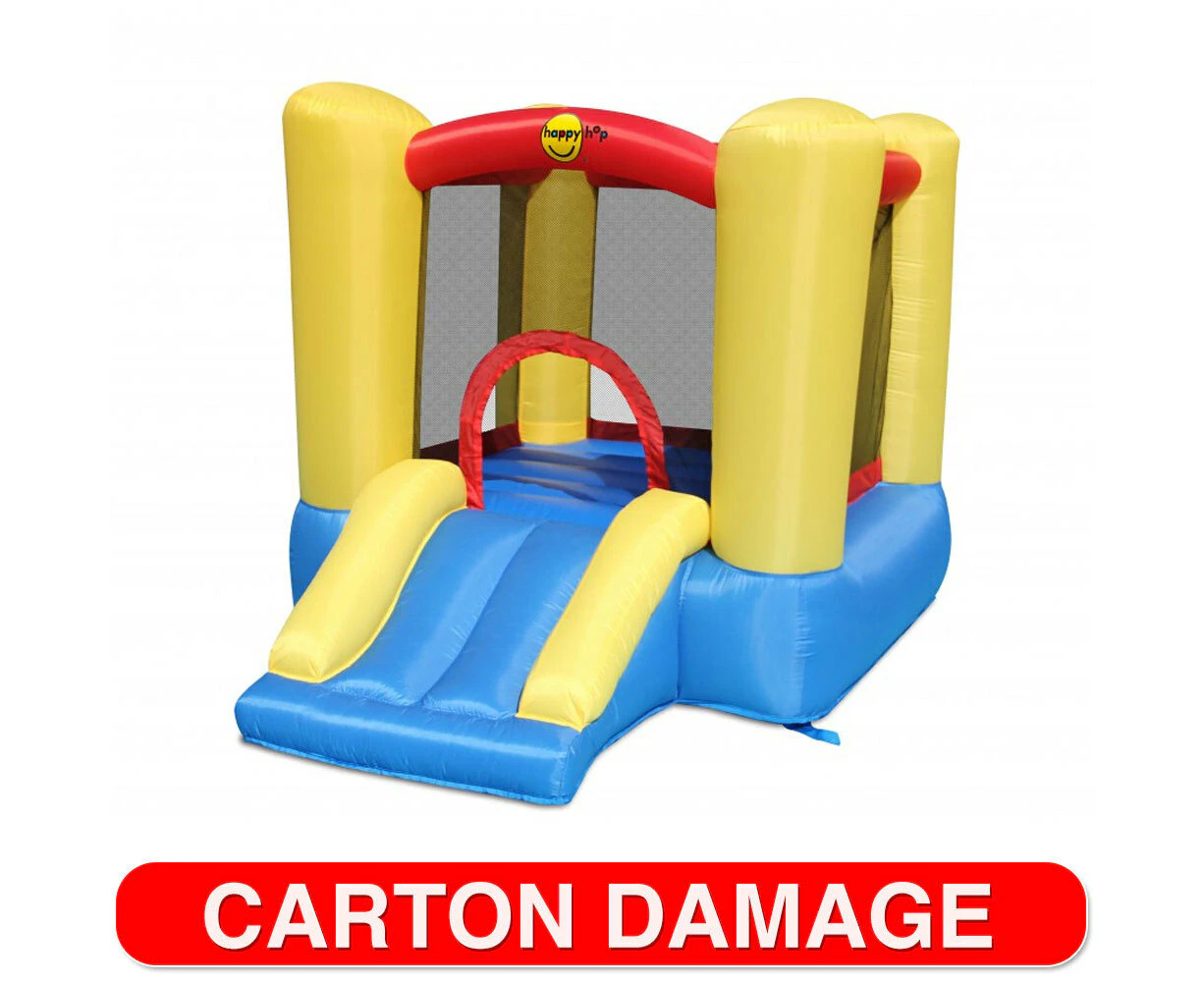 Happy Hop 3-4y Slide Bouncer Kids/Children Airflow Jumping Castle w/ Air Blower - Refurbished Grade A