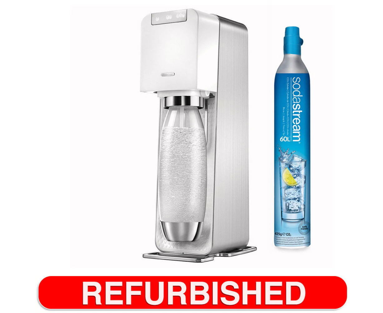 SodaStream Power White Electric Soda Sparkling Water Fizzy Drink Maker Machine - Refurbished Grade B