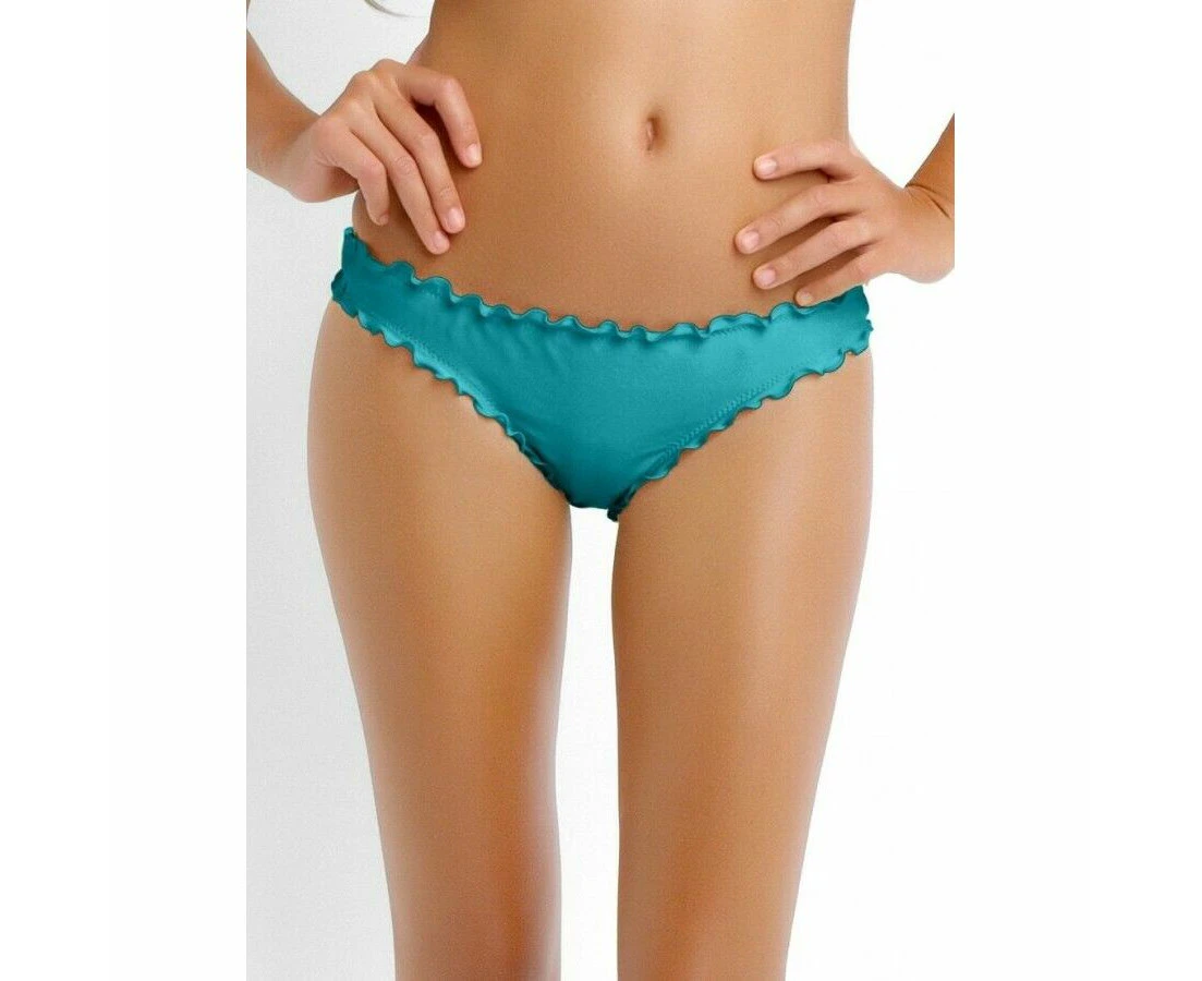 Seafolly Shimmer Mini Hipster Bikini Bottoms - Eden Blue