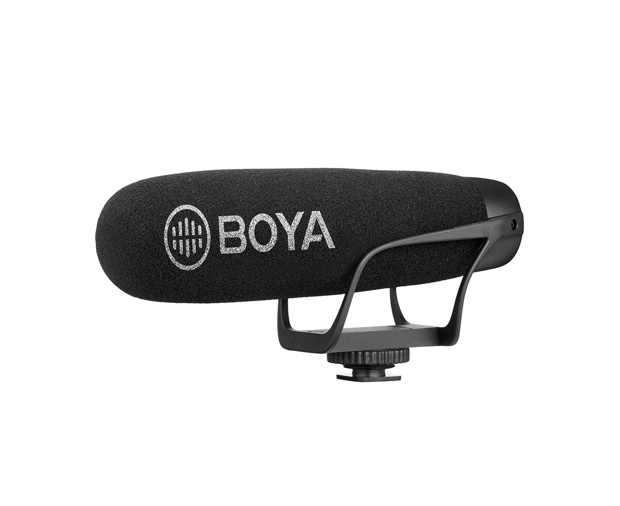 BOYA BY-BM2021 Lightweight Super Cardioid Video Microphone for Smartphone DSLR Cameras Camcorders PC Audio Recording