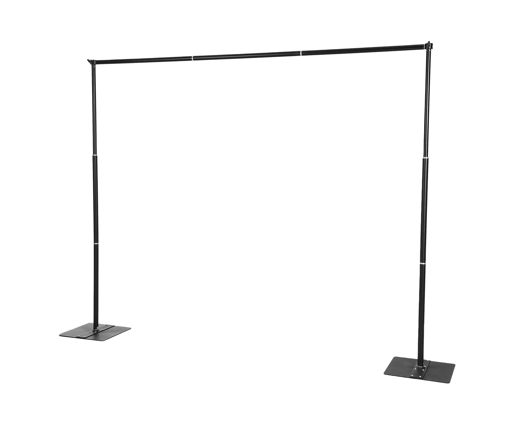 200x300cm/6.6x9.8ft Studio Photography Background Support System Heavy Duty Metal Wedding Backdrop Stand Adjustable Backdrop Bracket Background Stand with