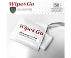 70% IPA Alcohol Wipes Wipe & Go 50~250pc (19x14cm) Hospital Grade Surface Bulk - 150 Wipes