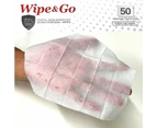 70% IPA Alcohol Wipes Wipe & Go 50~250pc (19x14cm) Hospital Grade Surface Bulk - 150 Wipes