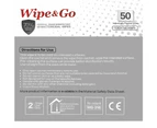 70% IPA Alcohol Wipes Wipe & Go 50~250pc (19x14cm) Hospital Grade Surface Bulk - 150 Wipes