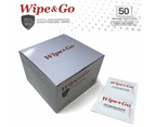 70% IPA Alcohol Wipes Wipe & Go 50~250pc (19x14cm) Hospital Grade Surface Bulk - 150 Wipes