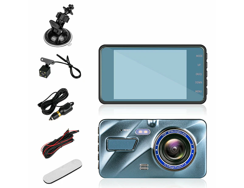 1080P Touch Screen Car Dash Camera Video DVR Recorder Front and Rear Night Vision Car Driving Recorder Cam