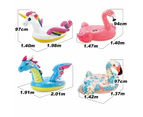 INTEX Giant Unicorn  / Pink Flamingo / Dragon Swimming Pool Ride On Float Raft Beach - Flamingo