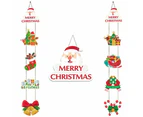 Christmas Hanging Party Decoration Set Porch Sign  Xmas Door Banner Style 2