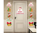 Christmas Hanging Party Decoration Set Porch Sign  Xmas Door Banner Style 2