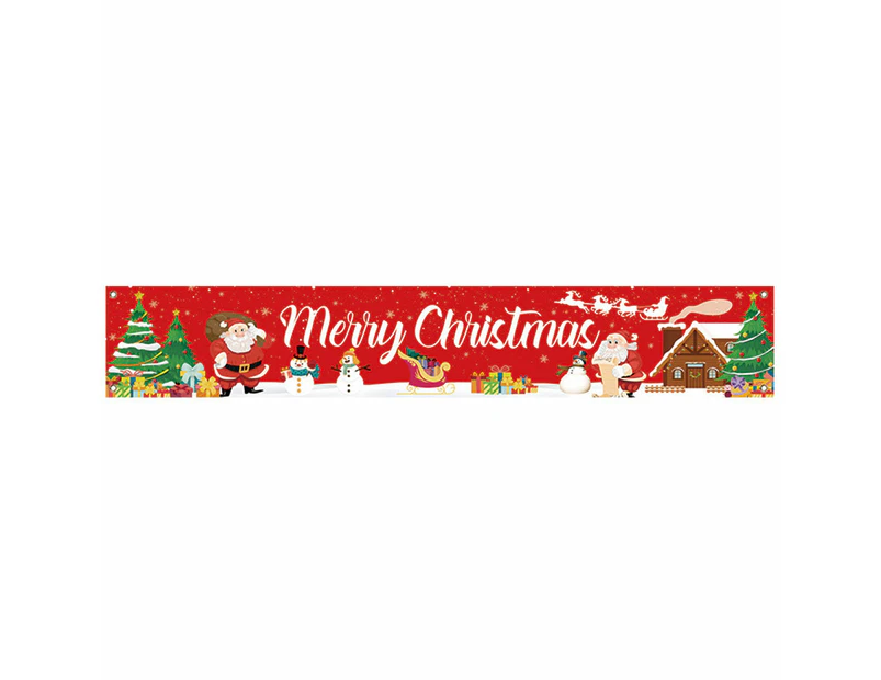 3M Merry Christmas Banner Xmas Outdoor Flag Hanging Decoration Style 3