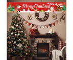 3M Merry Christmas Banner Xmas Outdoor Flag Hanging Decoration Style 3