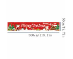 3M Merry Christmas Banner Xmas Outdoor Flag Hanging Decoration Style 3