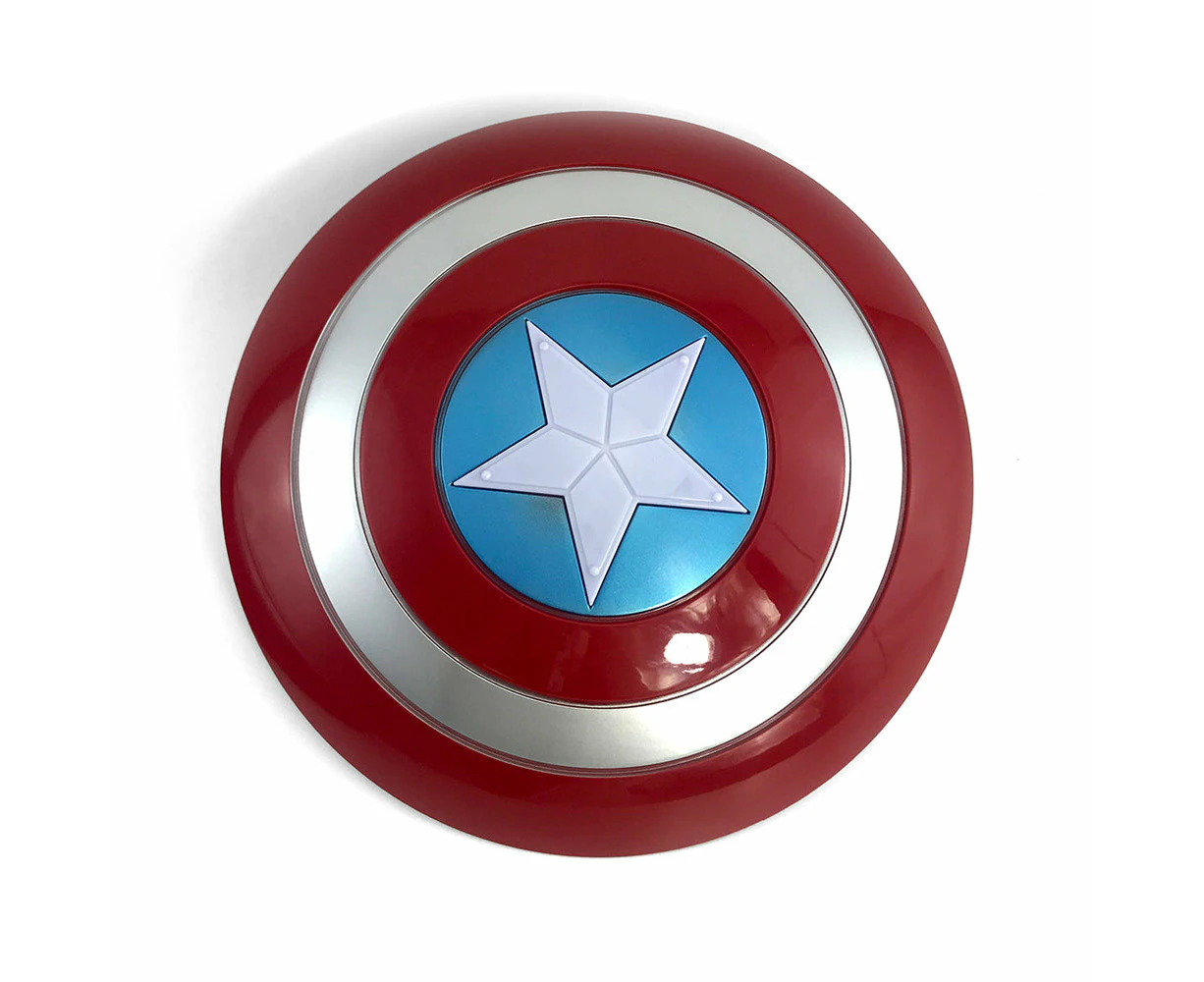 Captain America Shield Party Toy Voice Cosplay Kids Flash Light 32cm/12.8"