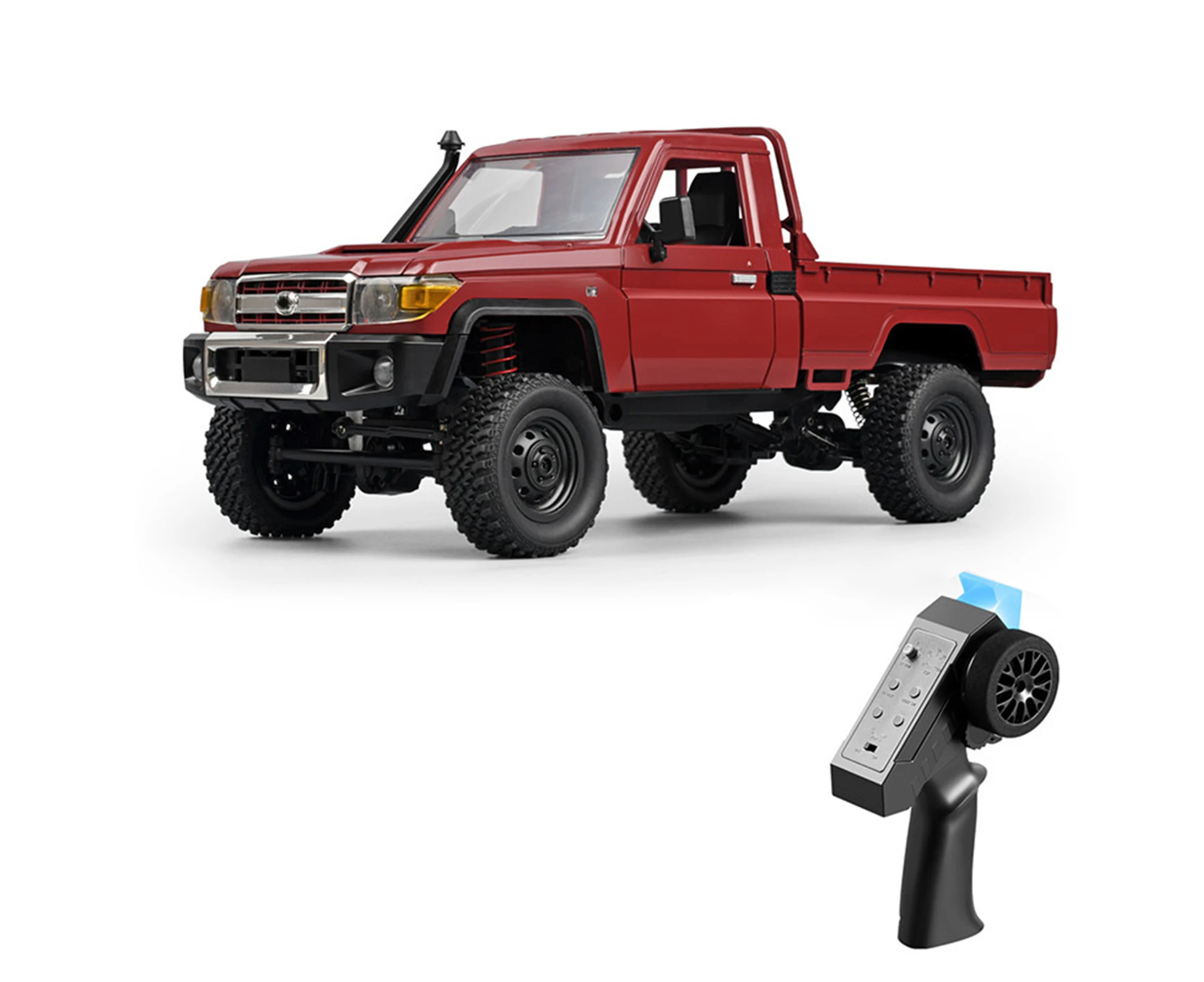 Remote Control Crawler, 1:12 Scale Remote Control Pickup for Kids 2.4Ghz Rechargeable Remote Control Rock Crawler Car Toy with Controllable