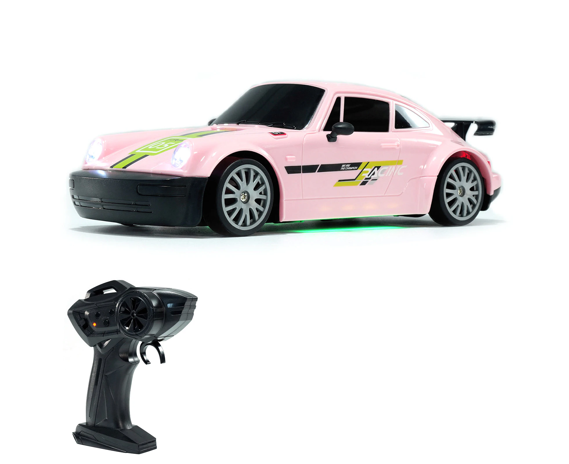 Remote Control Drift Car, 1:20 4WD Electric Toy Car 2.4G Rechargeable Racing Vehicle with Lights Gifts for Kids Boys Girls, Pink