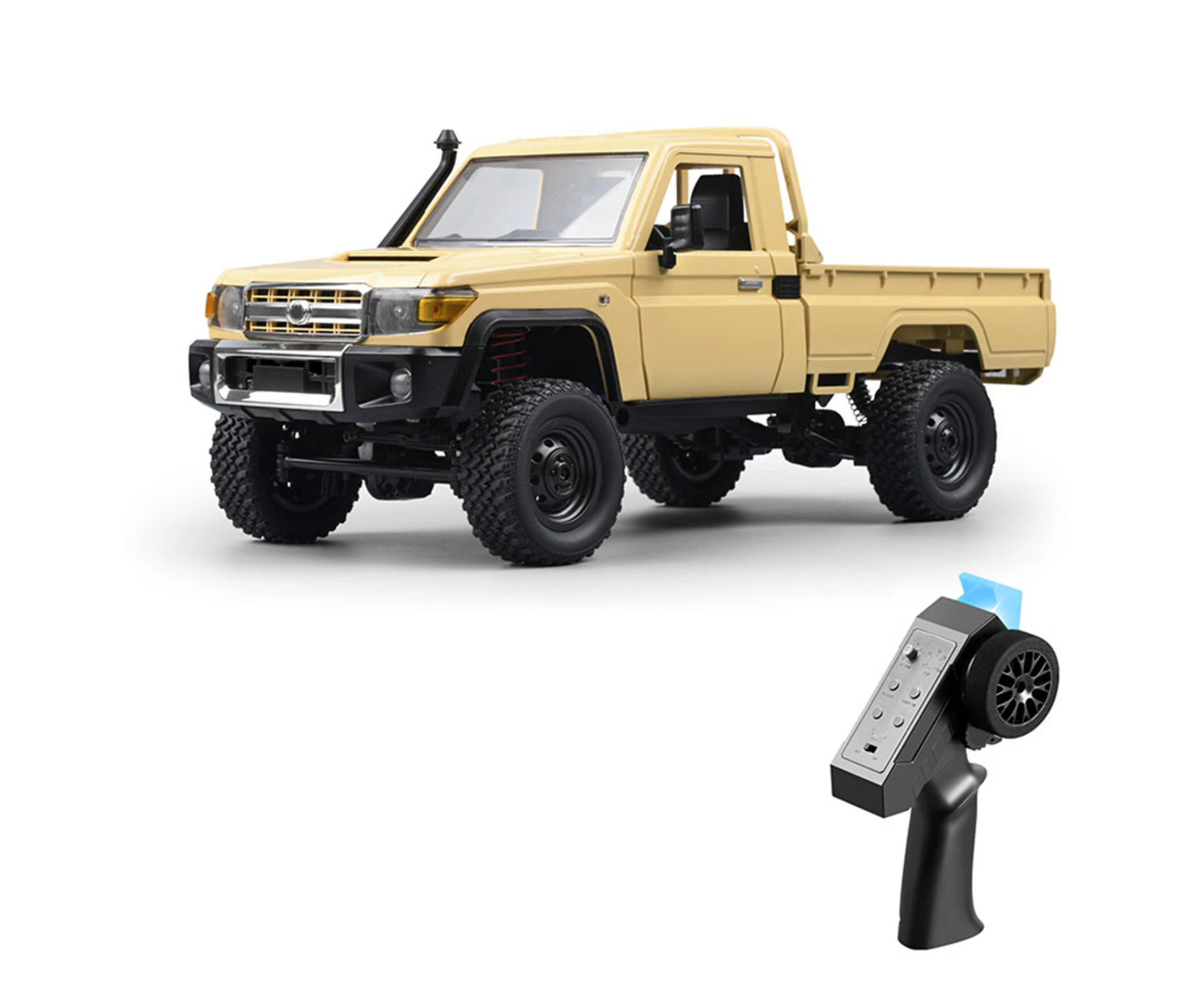 Remote Control Crawler, 1:12 Scale Remote Control Pickup for Kids 2.4Ghz Rechargeable Remote Control Rock Crawler Car Toy with Controllable