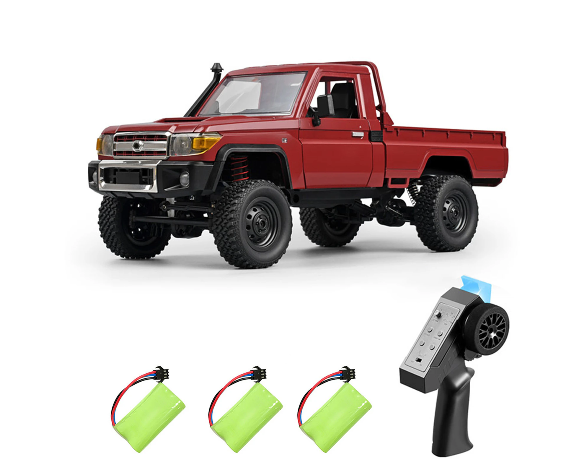 Remote Control Crawler, 1:12 Scale Remote Control Pickup for Kids 2.4Ghz Rechargeable Remote Control Rock Crawler Car Toy with Controllable